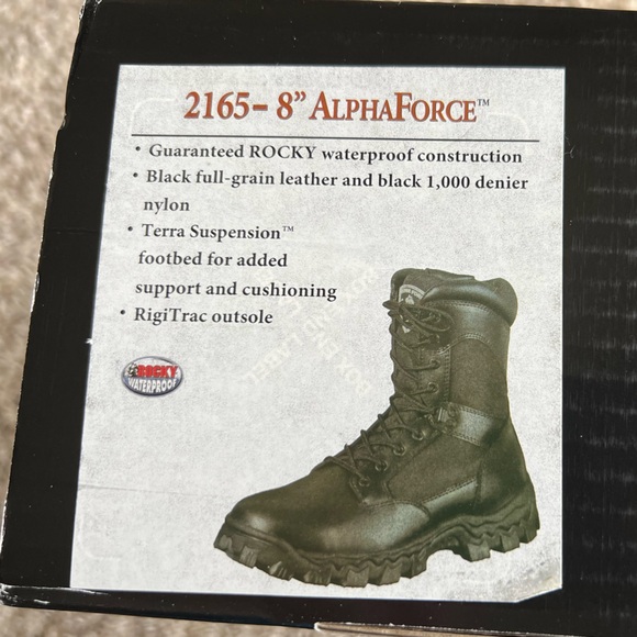 NEW IN BOX Rocky 8” AlphaForce Waterproof Public Service Boots - Picture 6 of 8